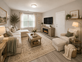Open concept floor plans